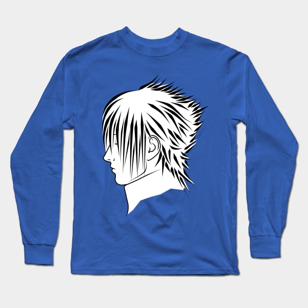 Noctis Lucis Caelum - White Base Long Sleeve T-Shirt by Anrui